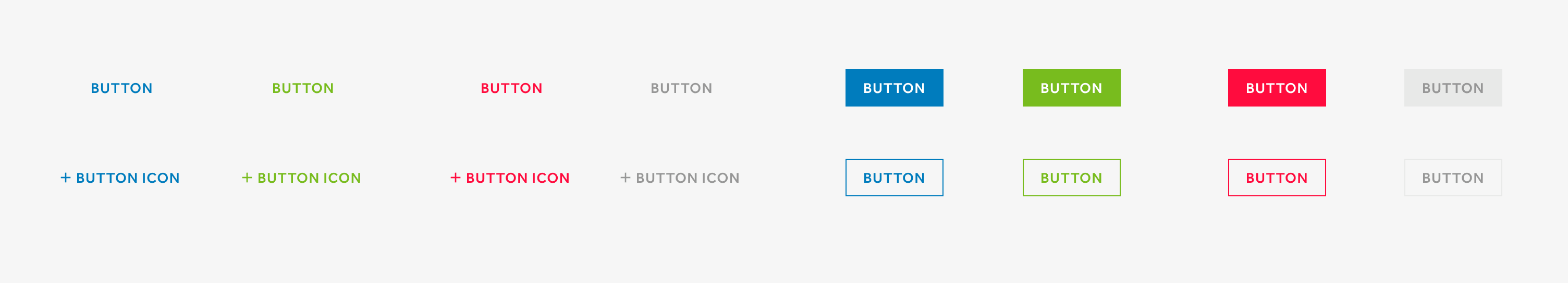 Medtronic design system button components.